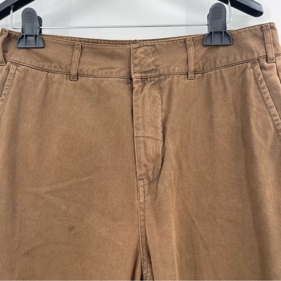 Good American Good Relaxed Skate Pants High Rise Wide Leg Brown Trouser 8/29 - Picture 3 of 14